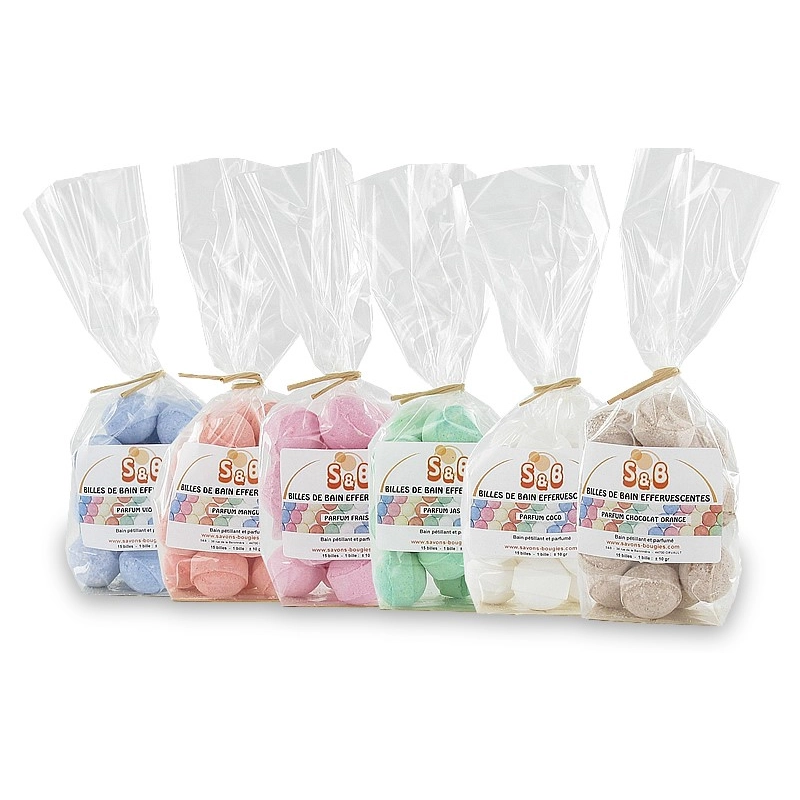 Mini-billes effervescentes  ocean - Sachet 15