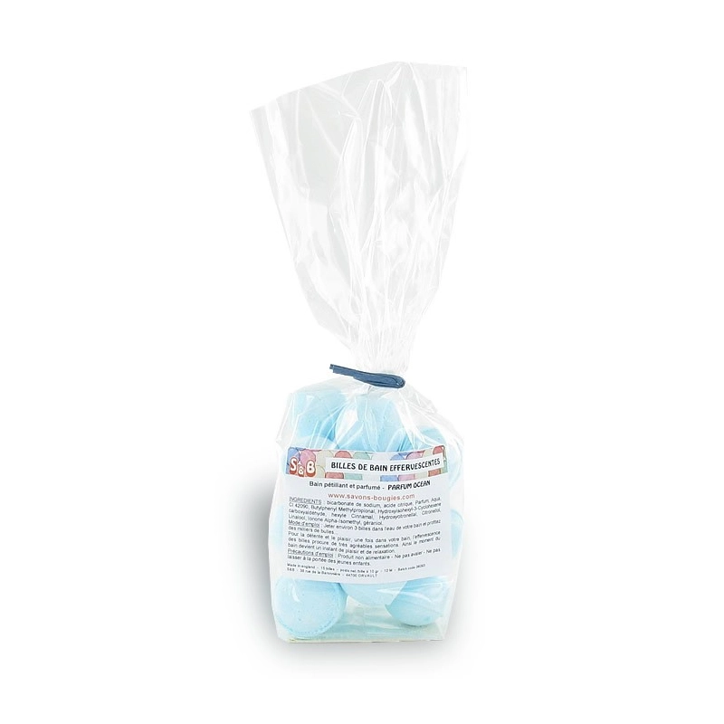 Mini-billes effervescentes  ocean - Sachet 15