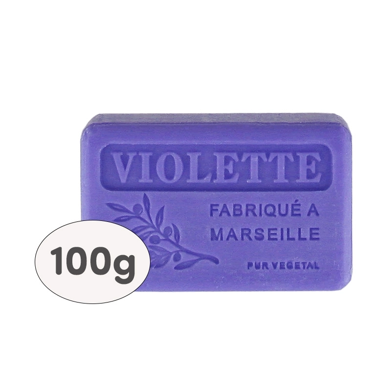 9 Savons 100g filmés, étiquetés - VIOLETTE