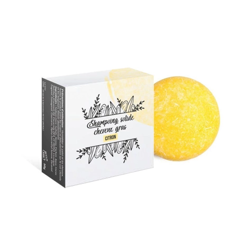 Shampoing solide jaune - Boîte de 18 
