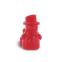 Savon forme bonhomme de neige rouge - Sac 50