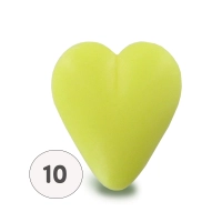 Savon forme cœur jaune 34g - Sachet 10 