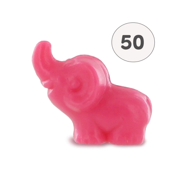 Savon forme élephant rose - Sac 50 