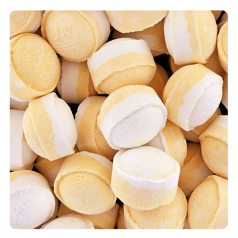 Dwukolorowe mini kulki musujące o smaku limonki - 1 kg 